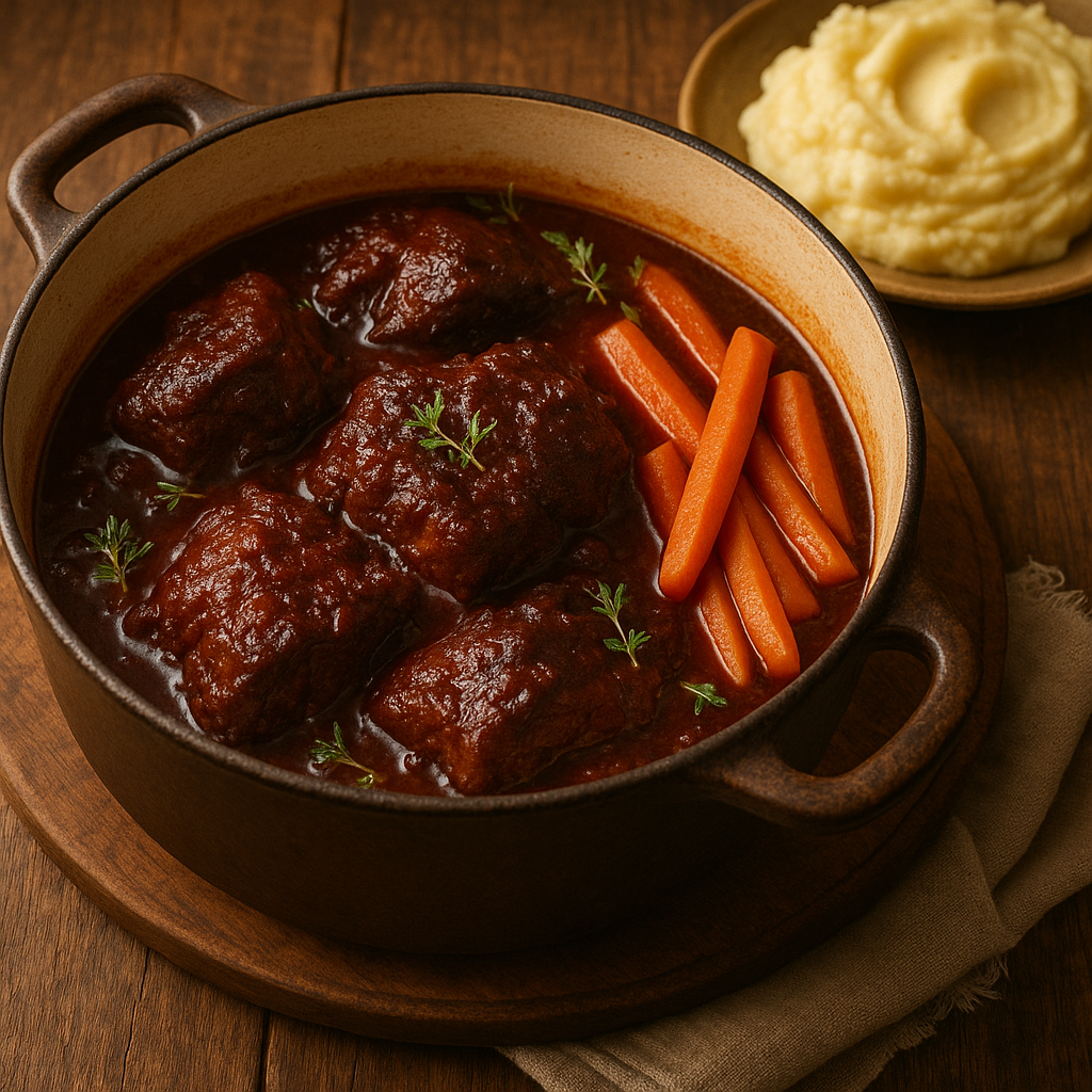 Braised Beef with Red Wine Sauce